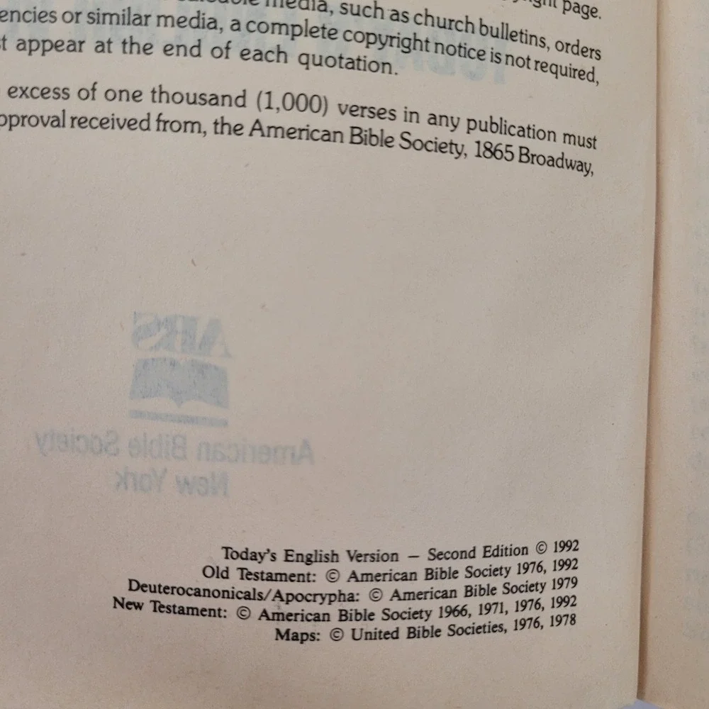 American Bible Society ships within